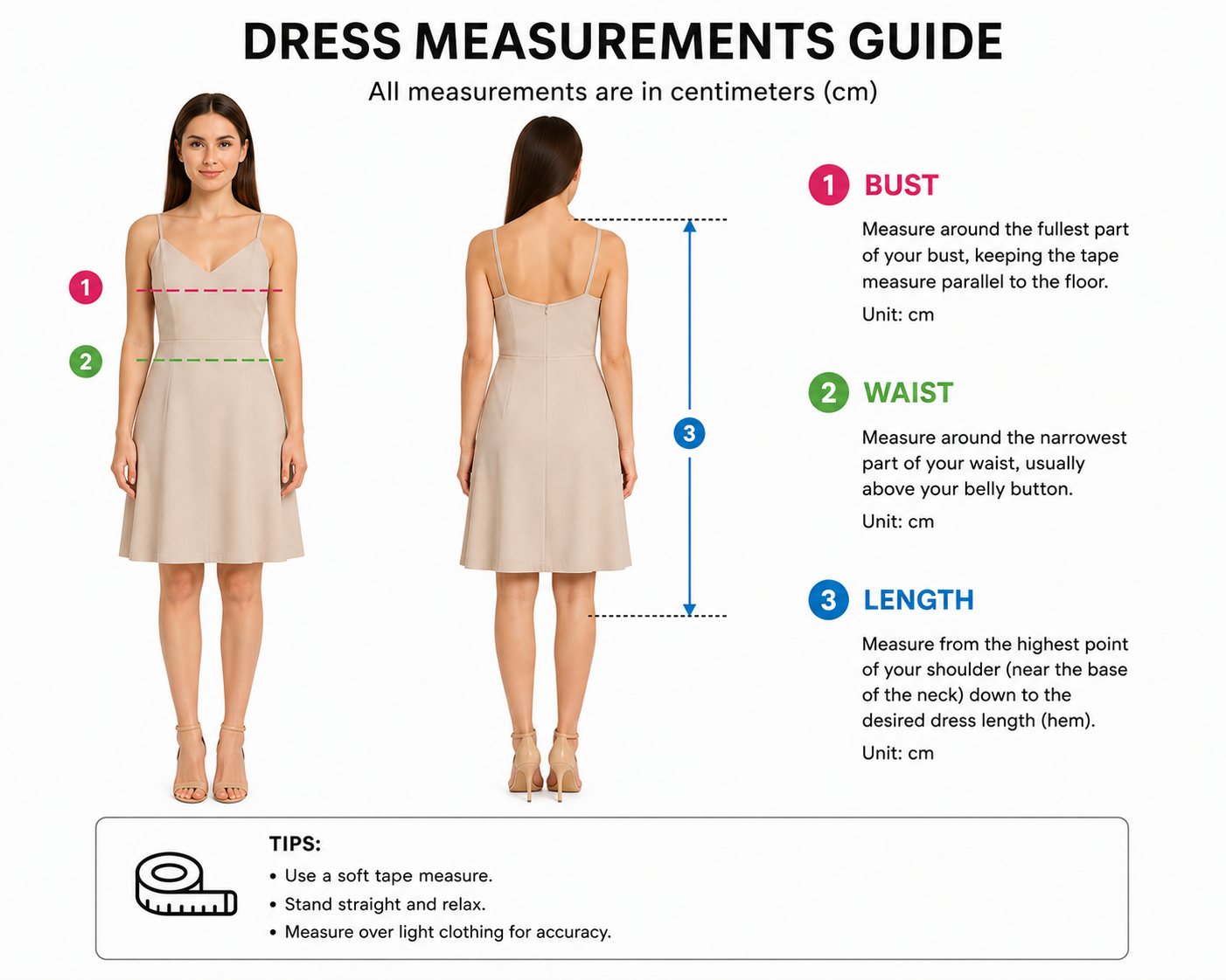 dress measuremets