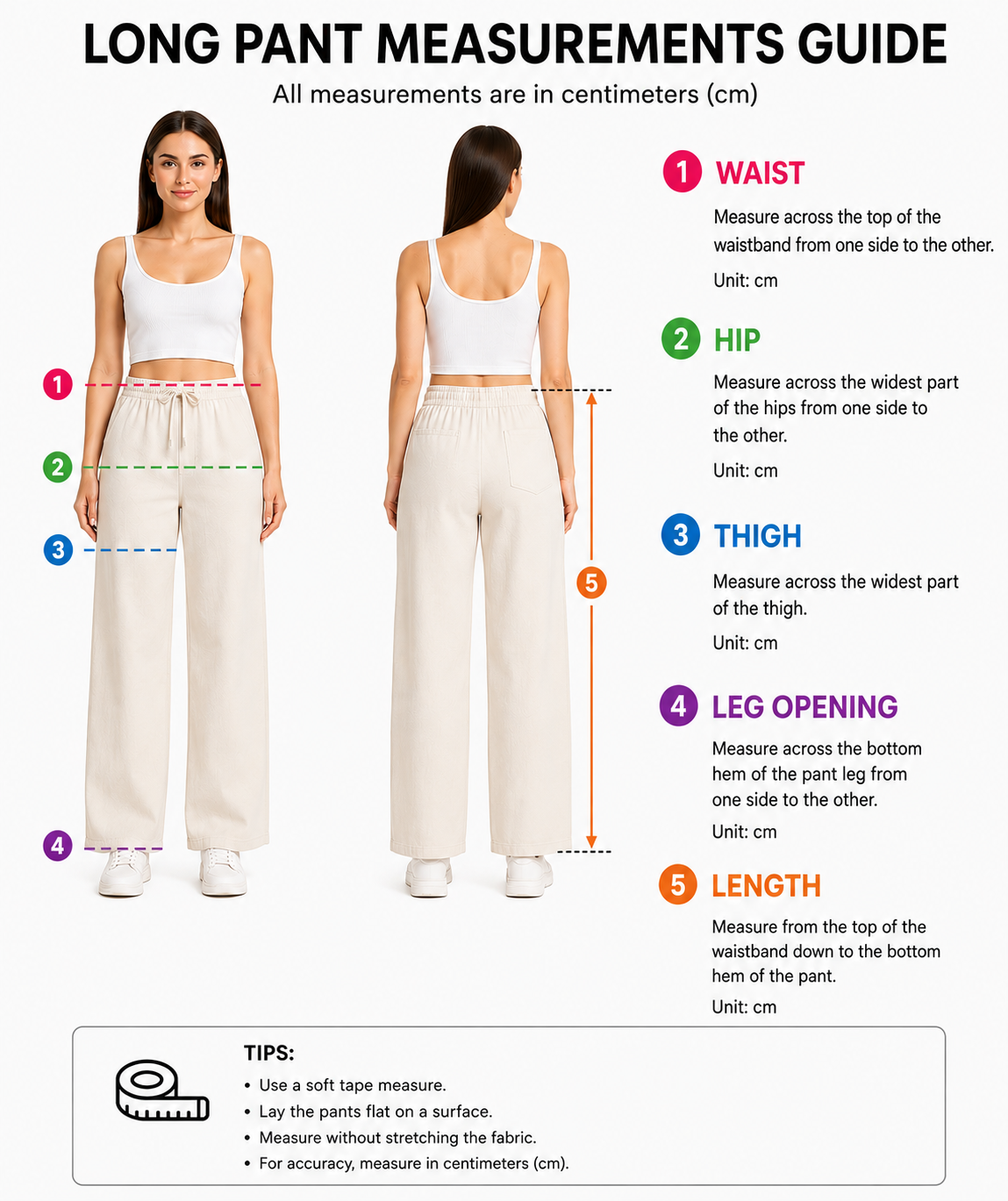 long pants measurements